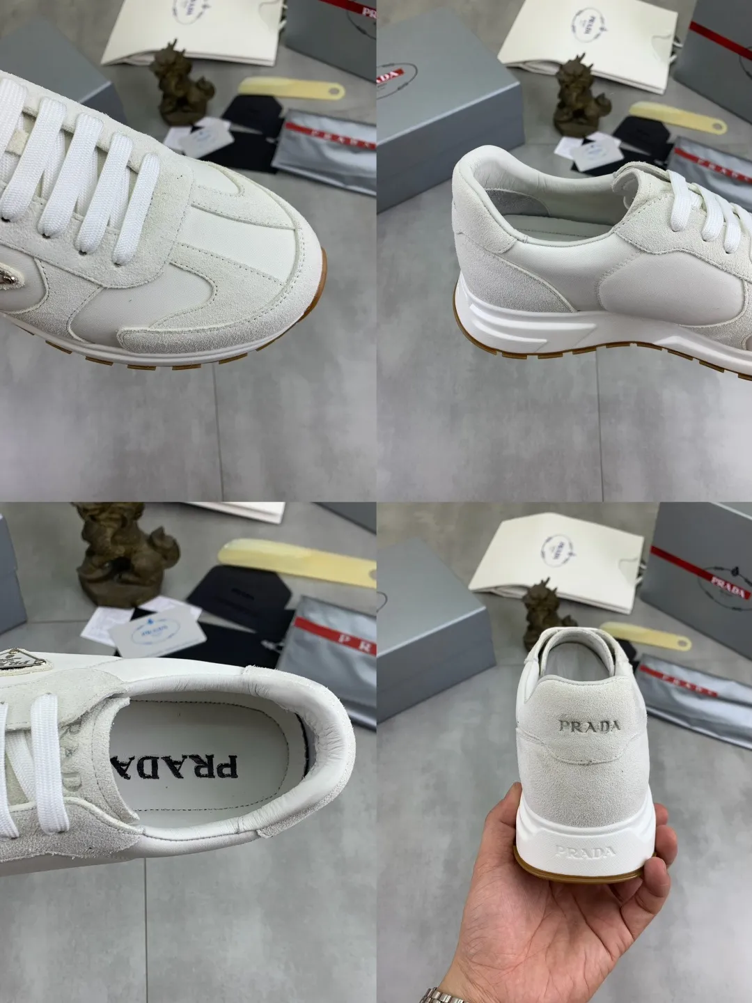 Men's men's shoes💰P580💰【New model】Top quality, new popular models on the official website, which will never go out of style for a century,🆘 The trendy brand (Prada) mainly promotes popular models, avant-garde and versatile fashionable men's shoes, private version molding, cowhide surface splicing 1:1 oil edge processing... fashionable and simple, original imported cowhide interior cowhide feet; the atmosphere and personality are more fashionable, eye-catching and pursuing class. It will subvert old ideas and be a must-have for fashionistas who want to spend time with you! Must keep it! High-end comfort, high-end quality workmanship. Size: 38-44 Various colors available. full package